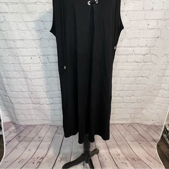 Torrid tie front black swing dress size 3 - Picture 5 of 9